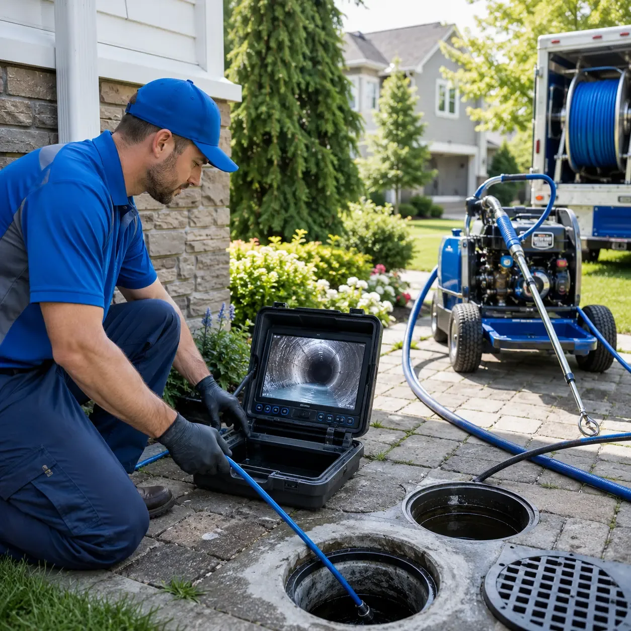 Outdoor drain cleaning professionals serving Bristol, PA